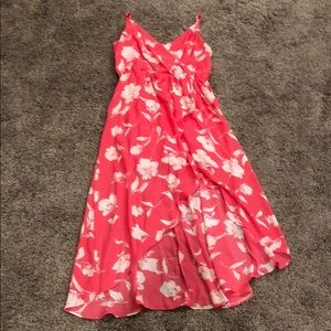 Pink floral dress